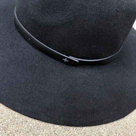 VTG 90s NEIMAN MARCUS 100% Wool Wide Brim Fedora Cowboy Hat One Size Women\'s Cap